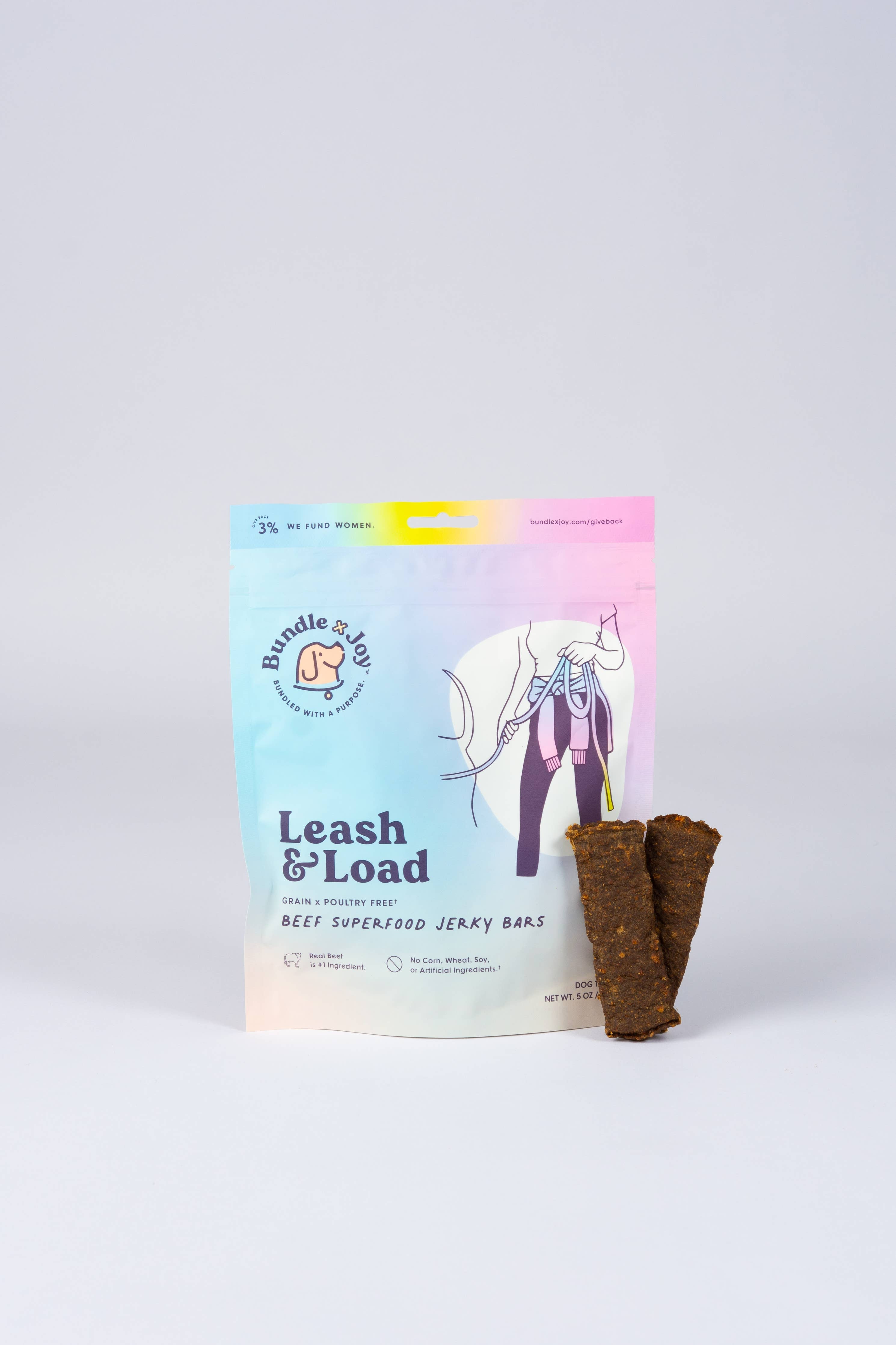 Leash & Load Beef Superfood Jerky Bars for Dogs