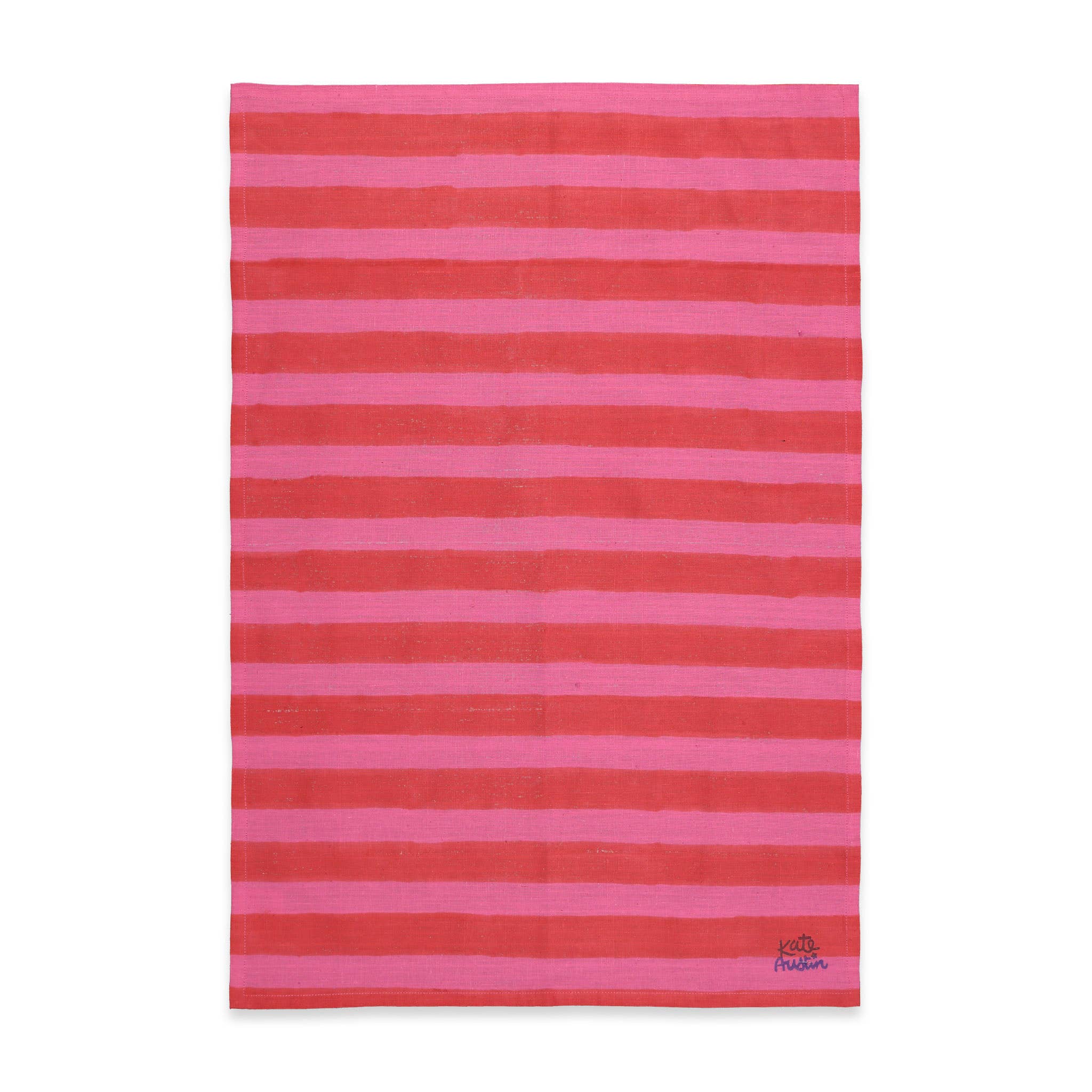 Kitchen Towel in Pink Wide Stripe