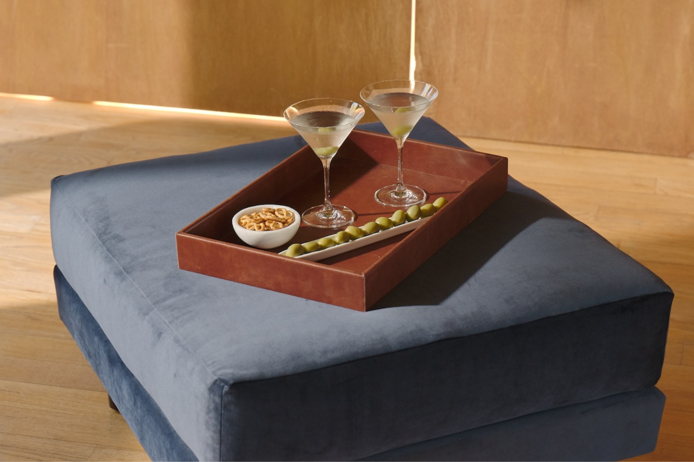 The Essential Ottoman | Cactus Leather