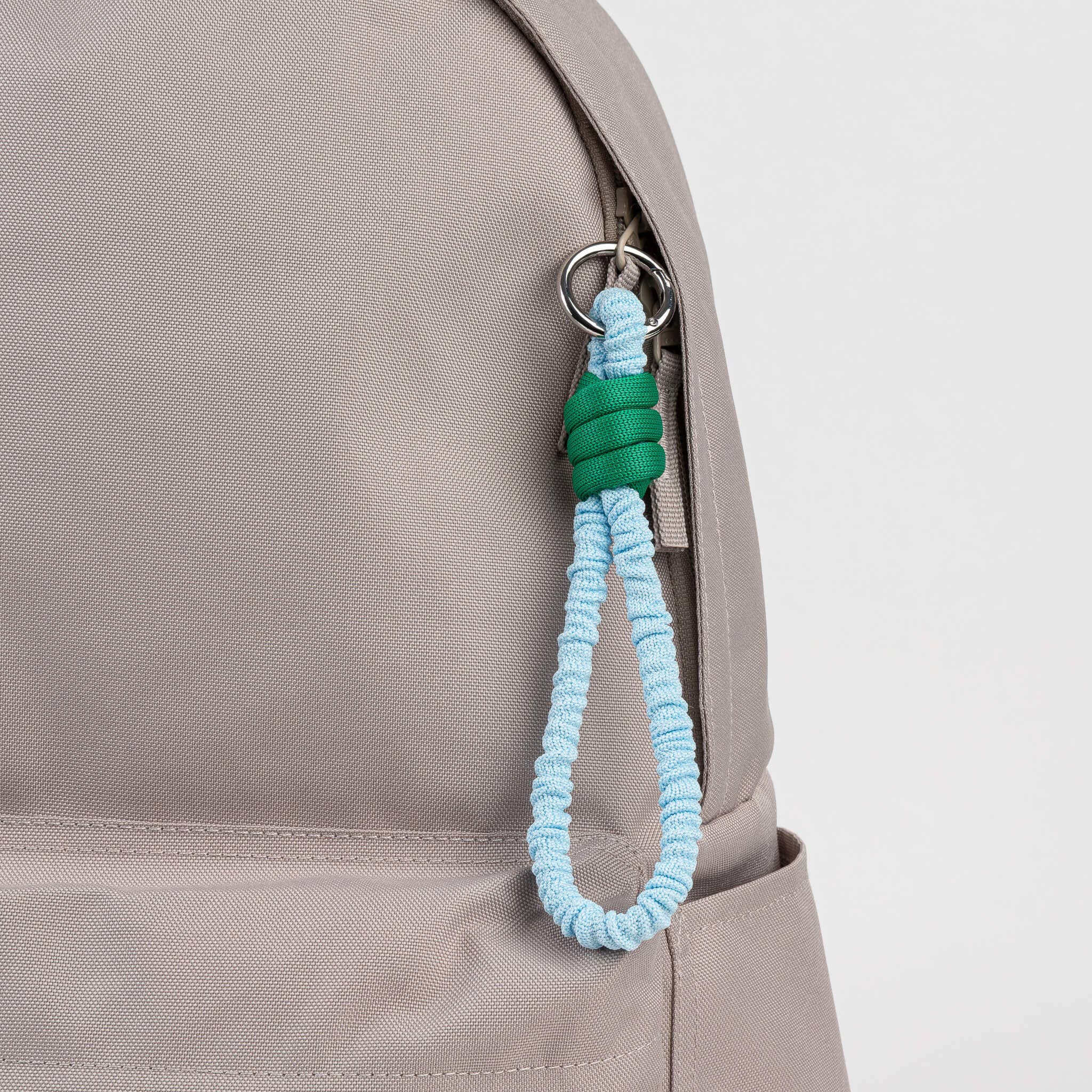 Ruffle Loop Keychain | Kelly Stone Blue