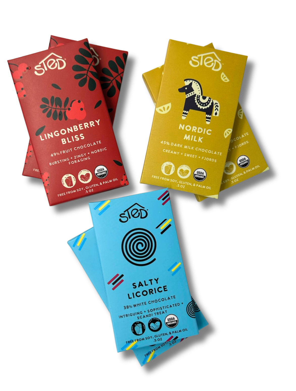 Nordic Mini 3-Pack Collection – Scandinavian-Inspired Chocolate Set