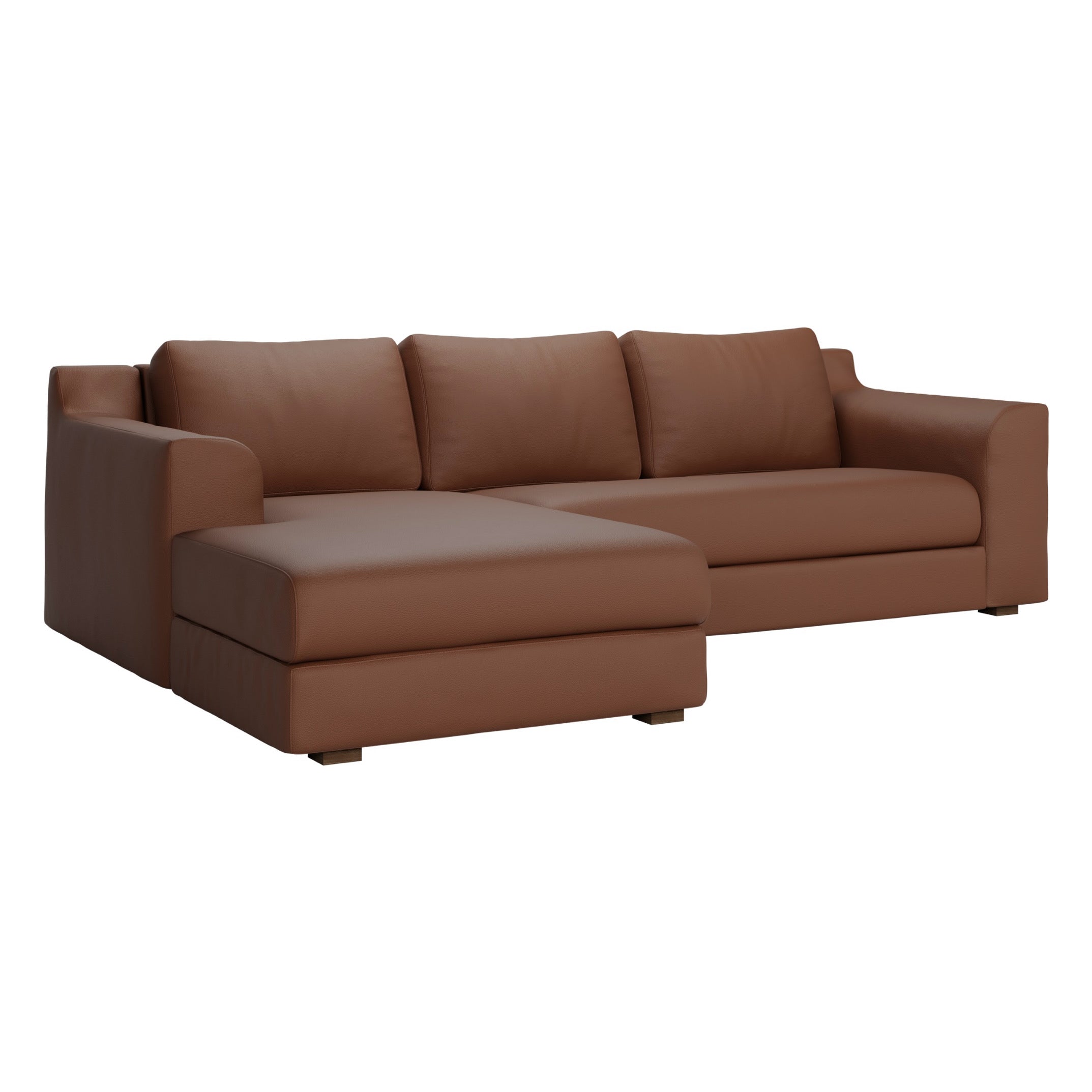 The Elevate Sectional | Cactus Leather