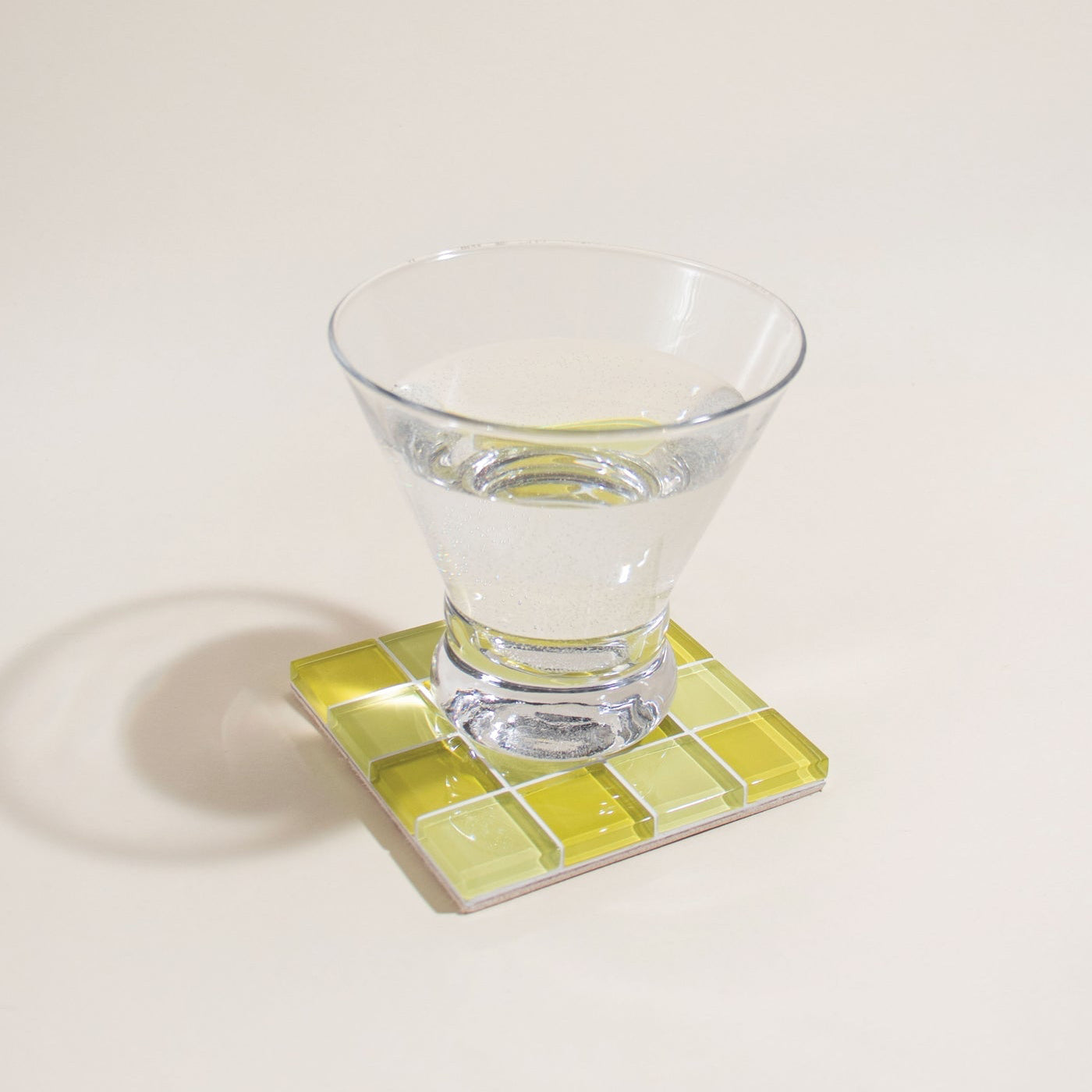 Glass Tile Coaster | Banana Frosting