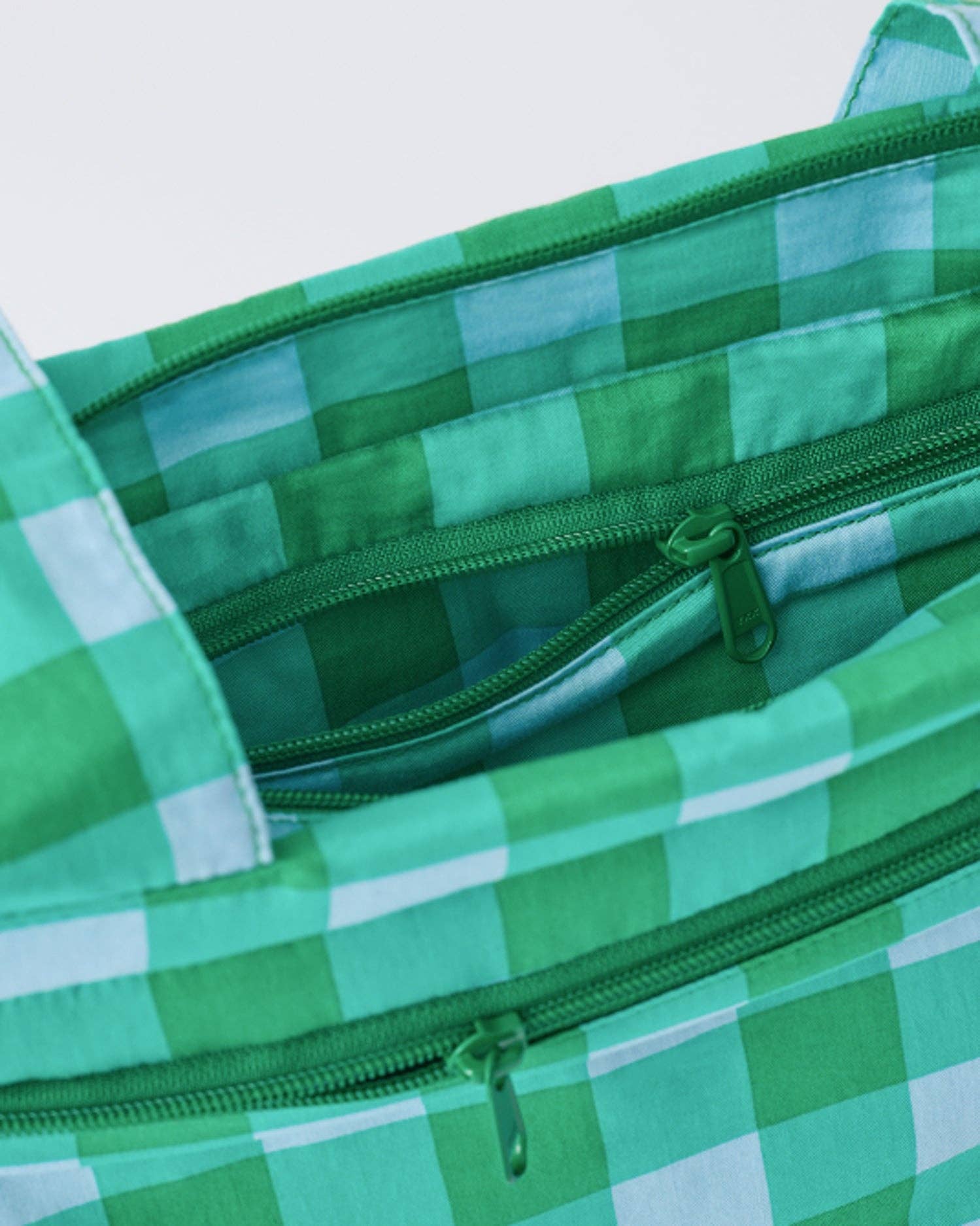 Stroller Party™ Caddy Bag | Teal Gingham