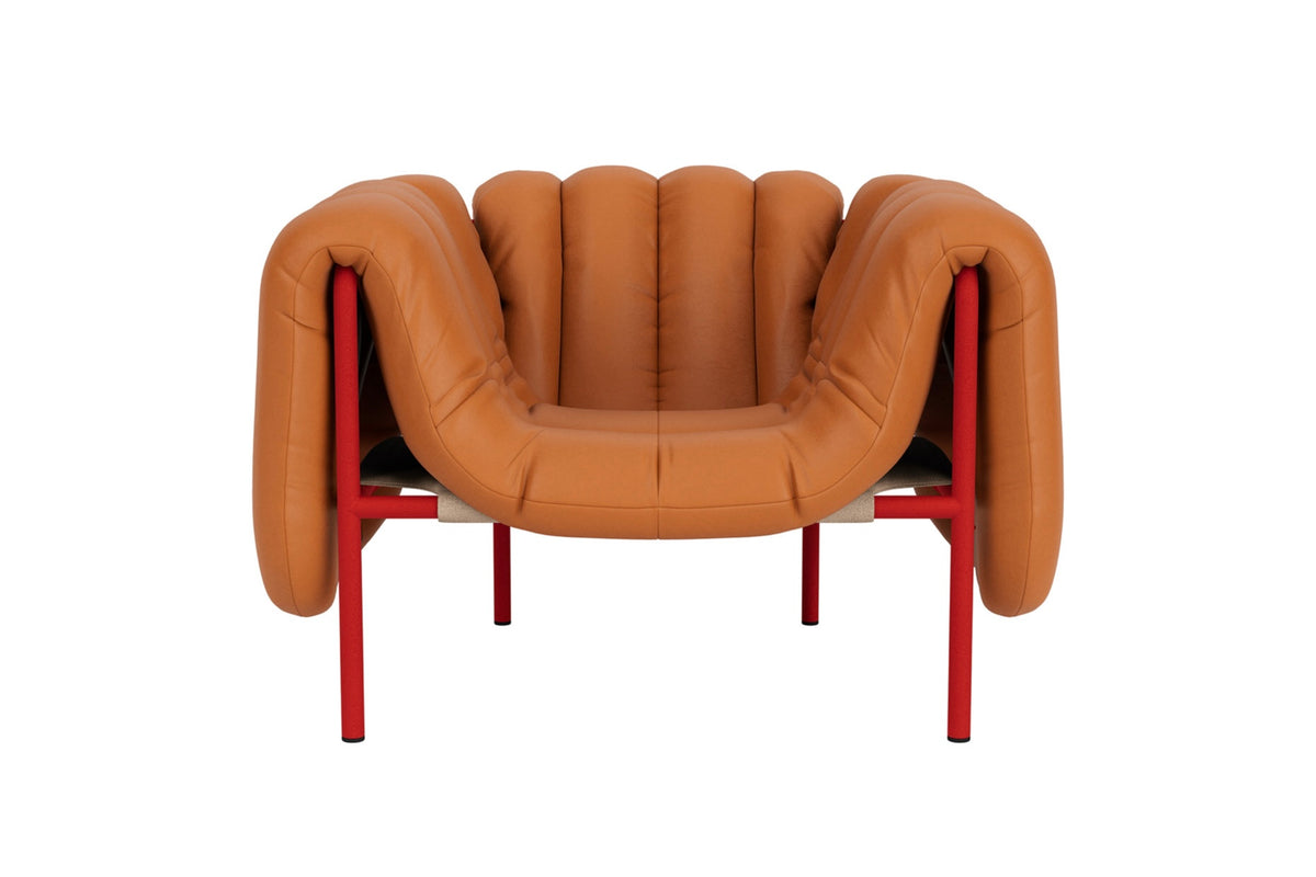 Puffy Lounge Chair | Red Base