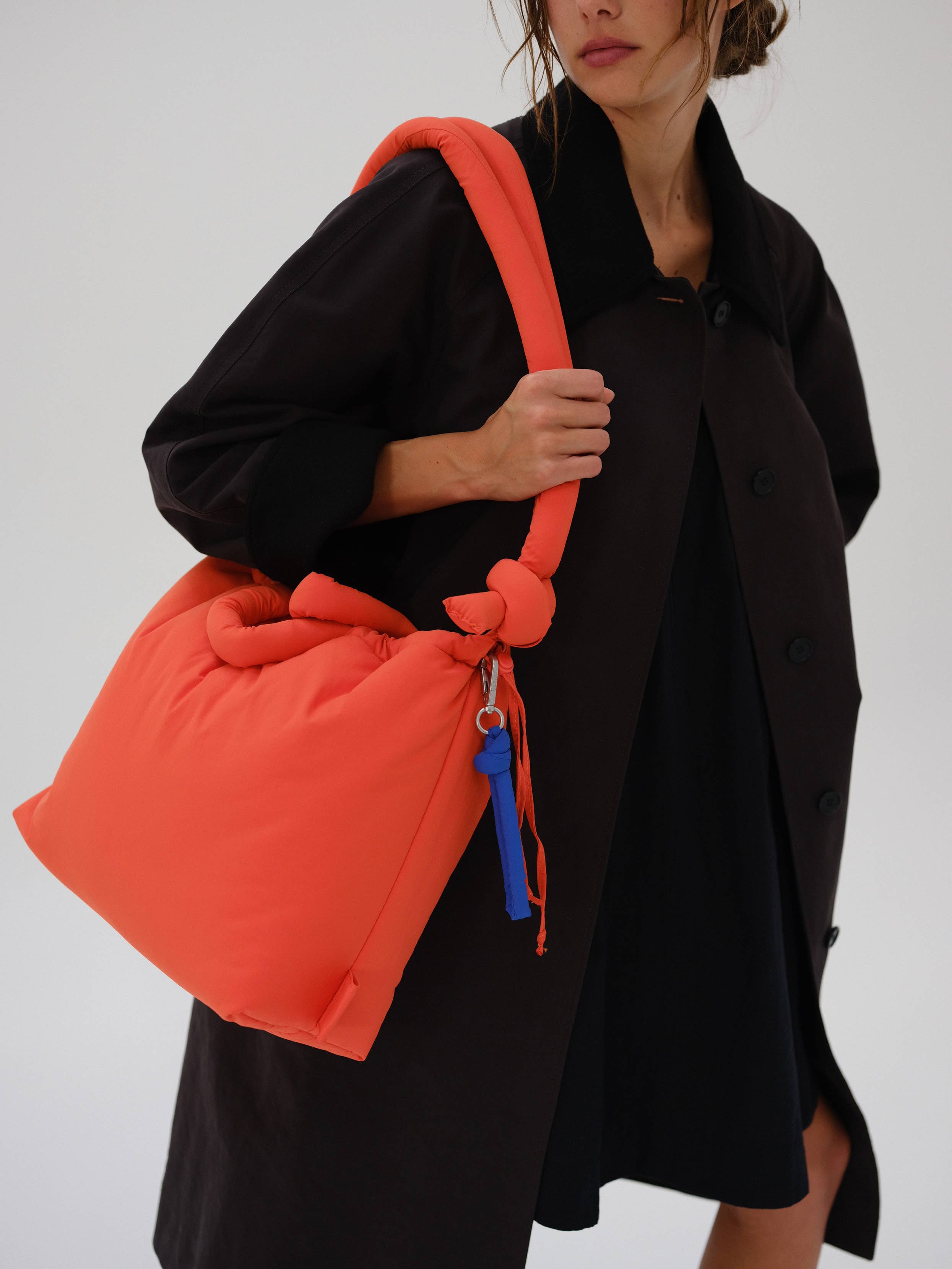 Puffy Key Chain: Coral