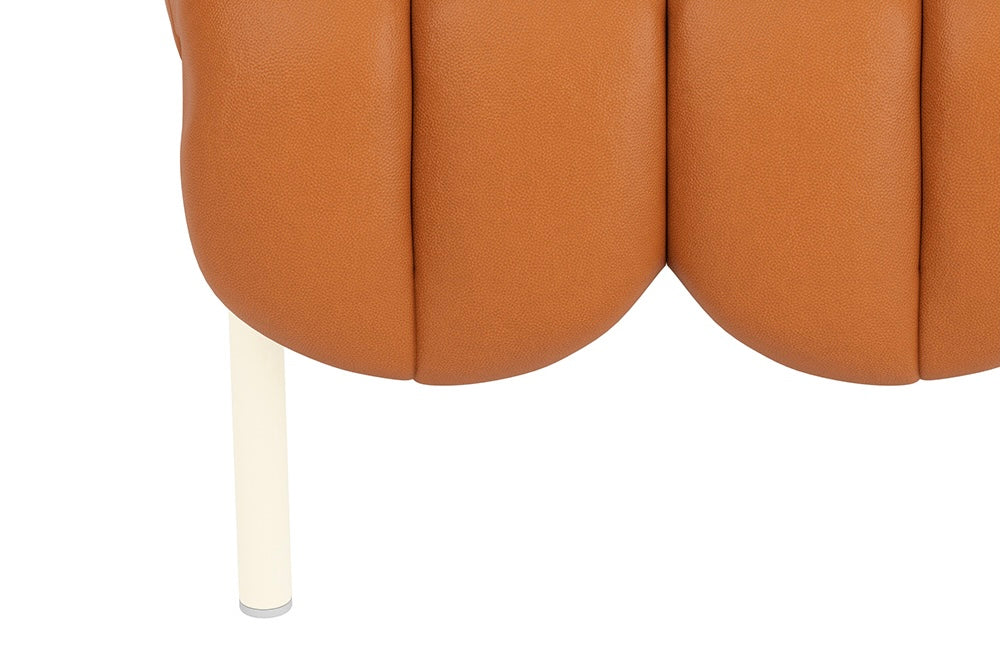 Puffy Ottoman | Cream Base