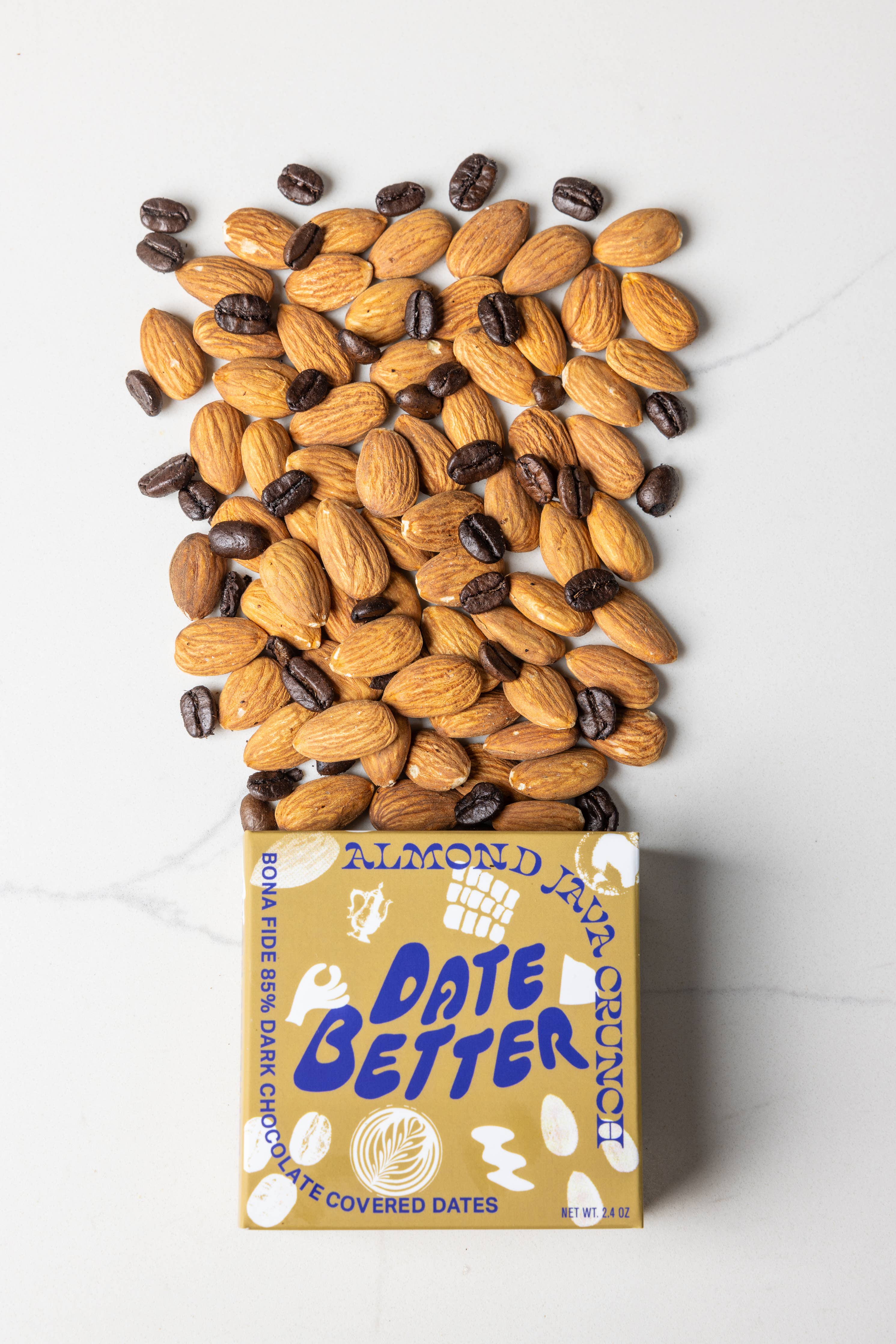 Almond Java Crunch Covered Dates