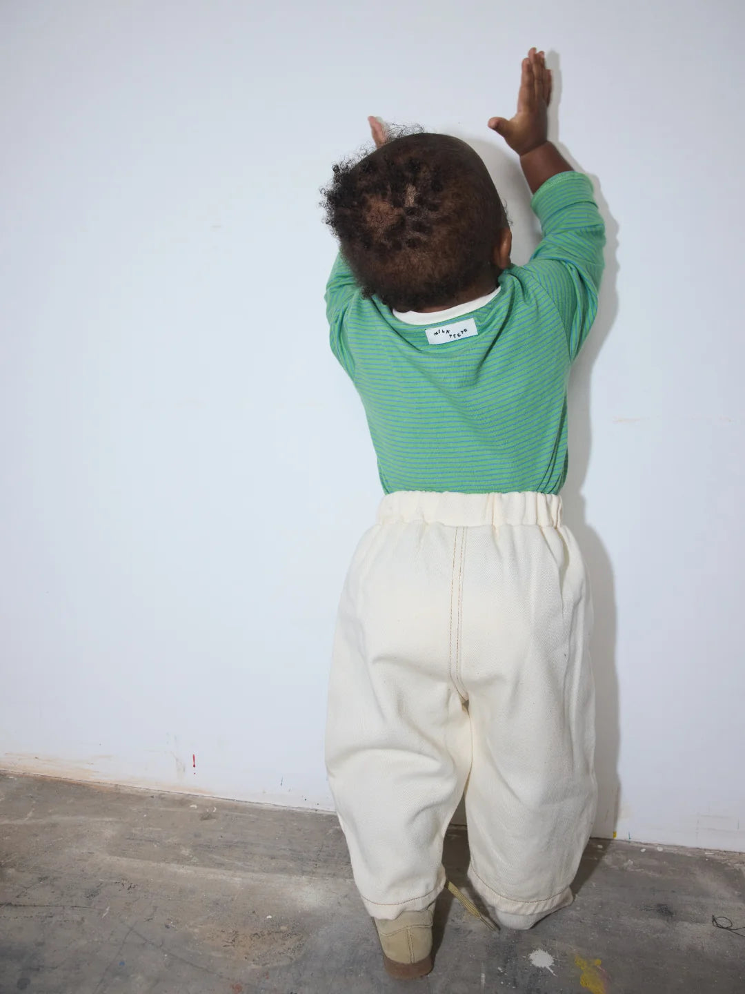 Baby Stripe Longsleeve | Green + Blue