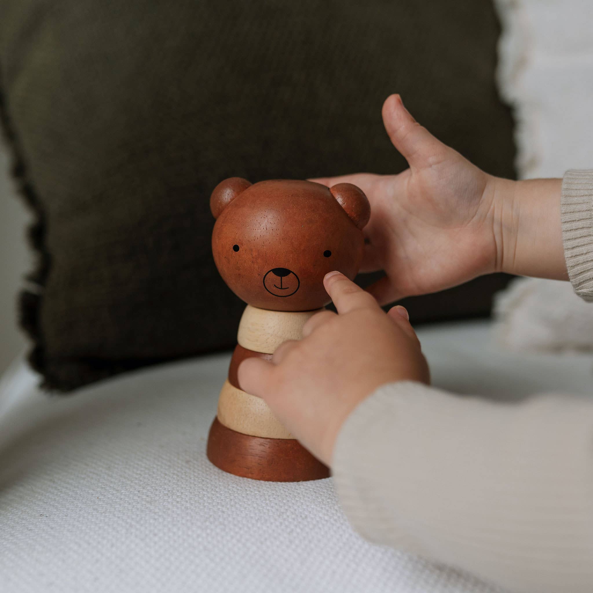 Wooden Ring Stacker | Bear