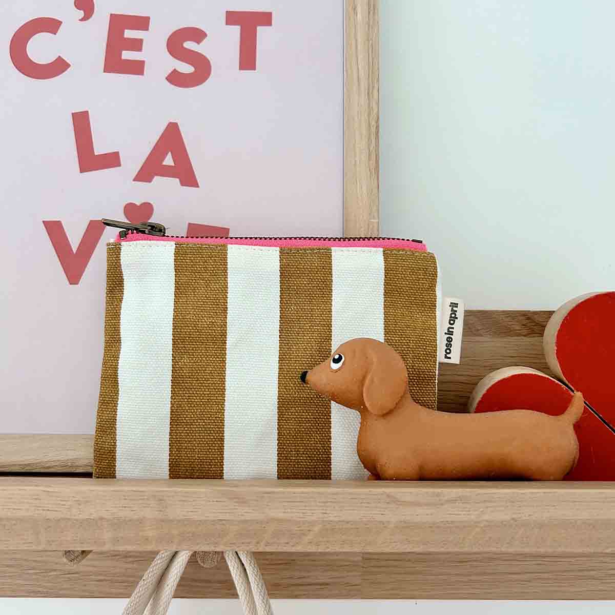 Marie Purse | Caramel Stripes
