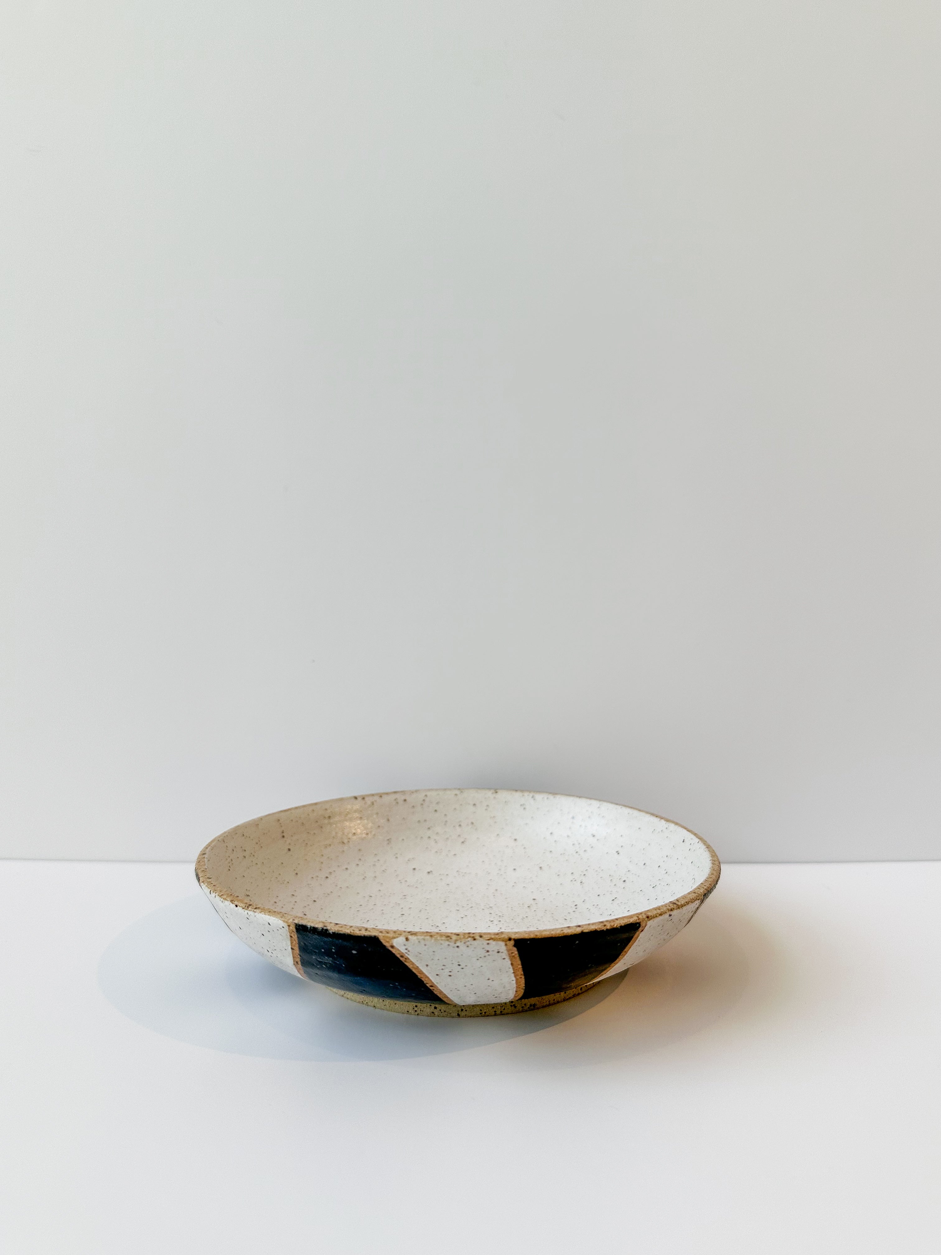 Ceramic Bowl: White + Black