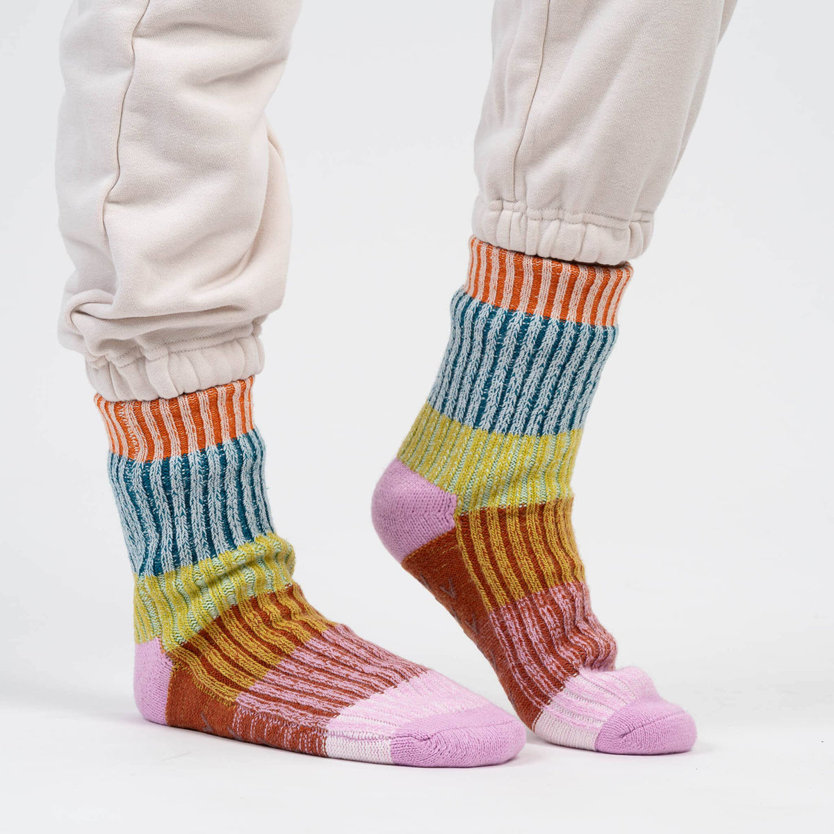 Mosaic House Socks | Rust Lilac | L/XL