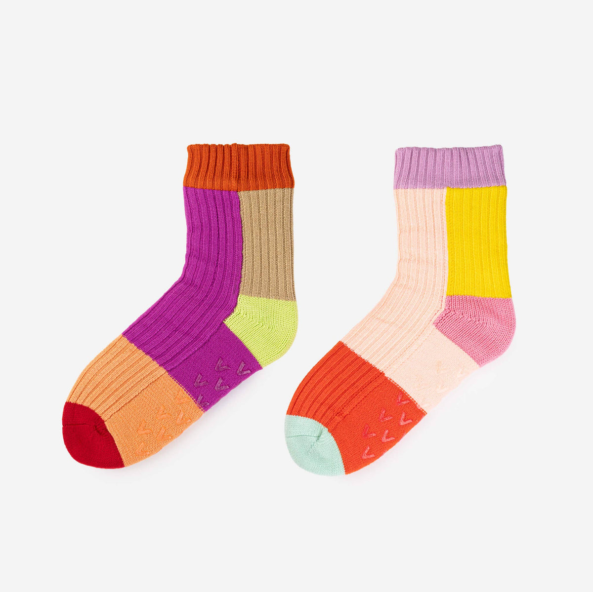 Mismatch House Socks | Pink | S/M