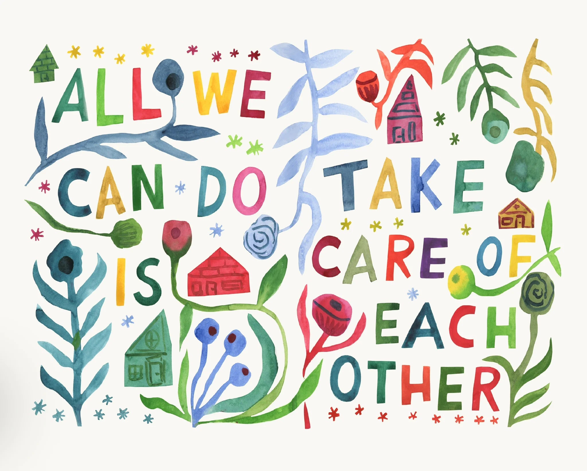 8”x10” Giclée Fine Art Print: Take Care