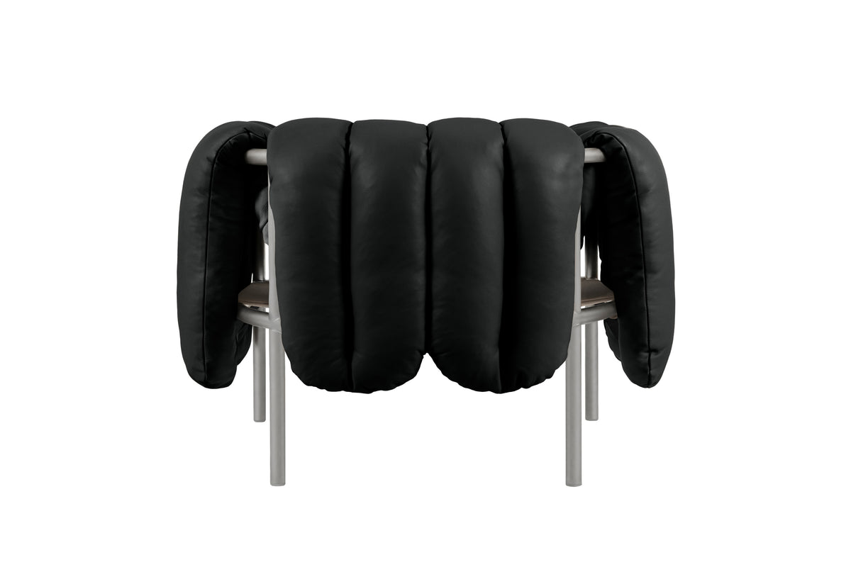 Puffy Lounge Chair | Stainless Steel Base