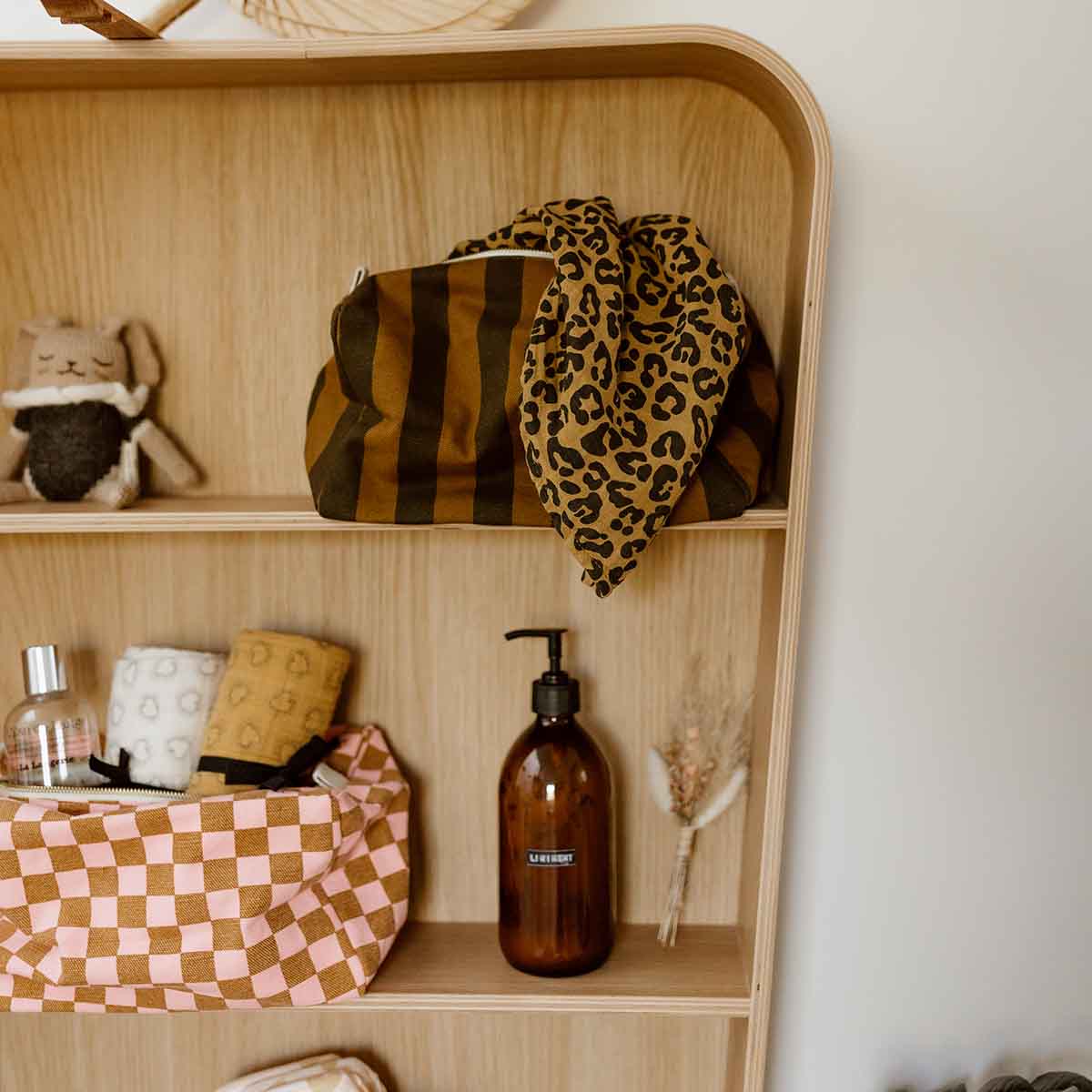 Vic Toiletry Bag | Cumin Stripes