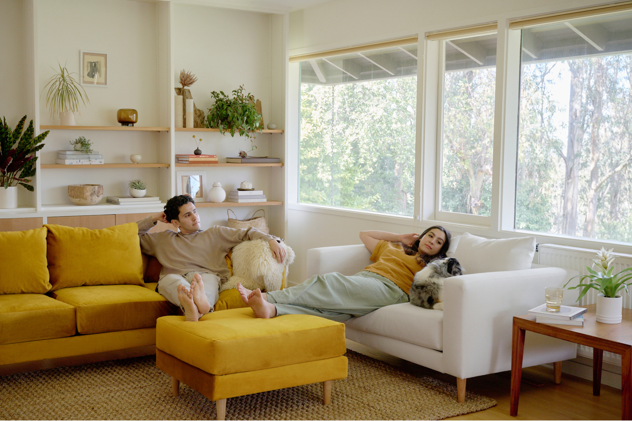 The Essential Ottoman | Cactus Leather
