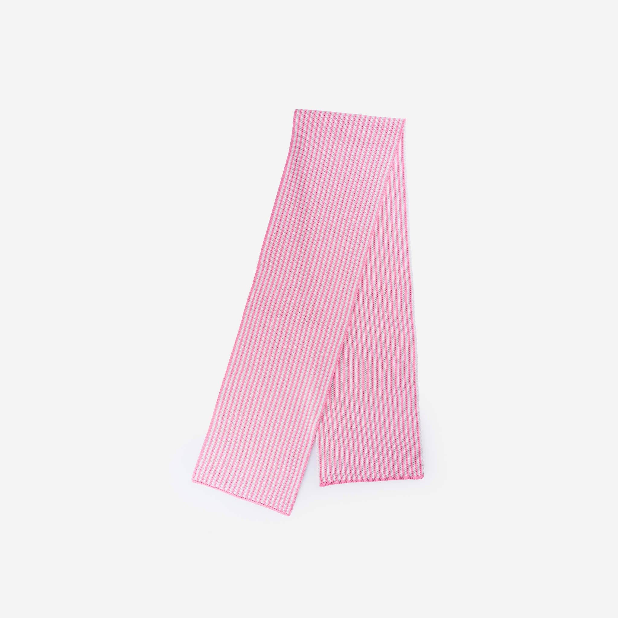 Pinstripe Big Scarf | Pink White