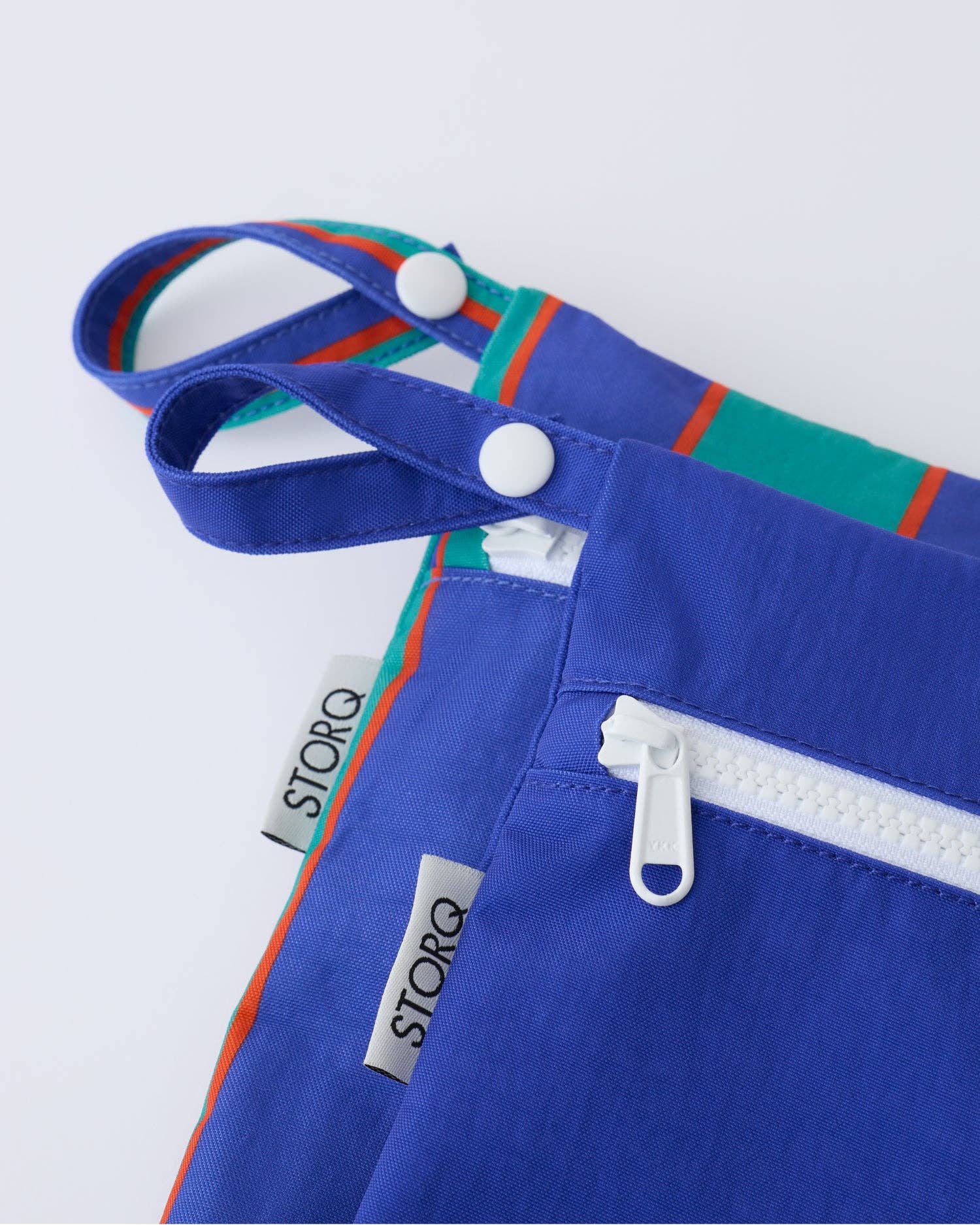 Wet/Dry Bag Set | Navy & Green Stripe