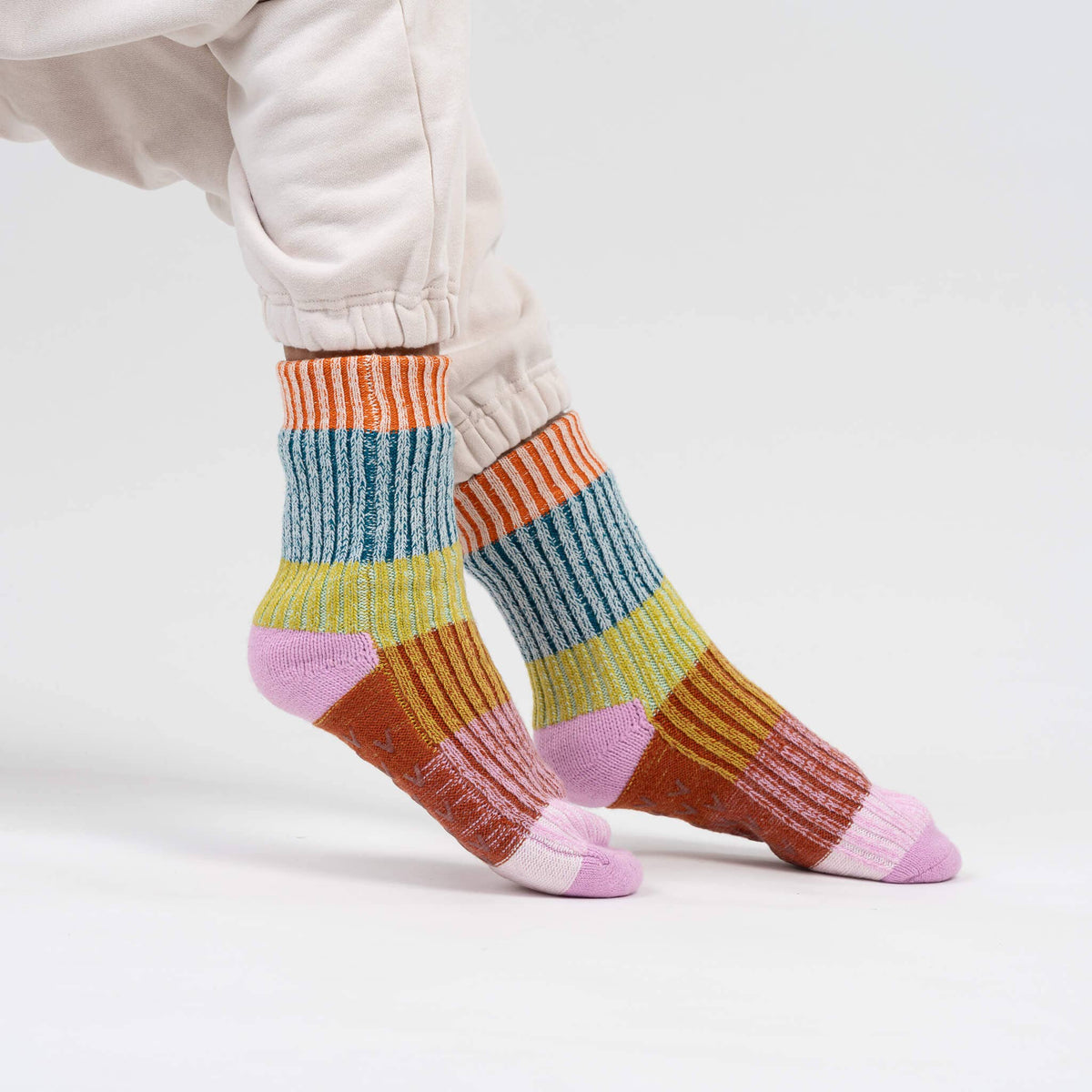Mosaic House Socks | Rust Lilac | S/M