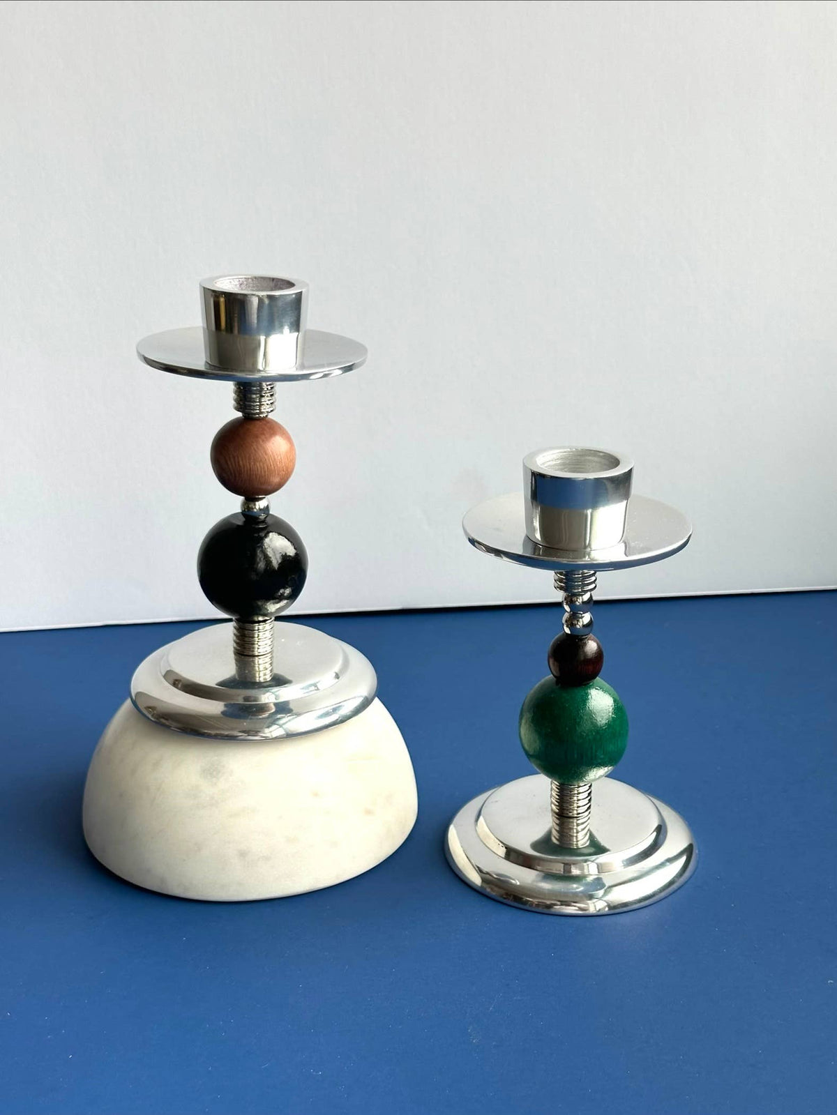 Beaded Tapered Candle Holder | Pops of Color