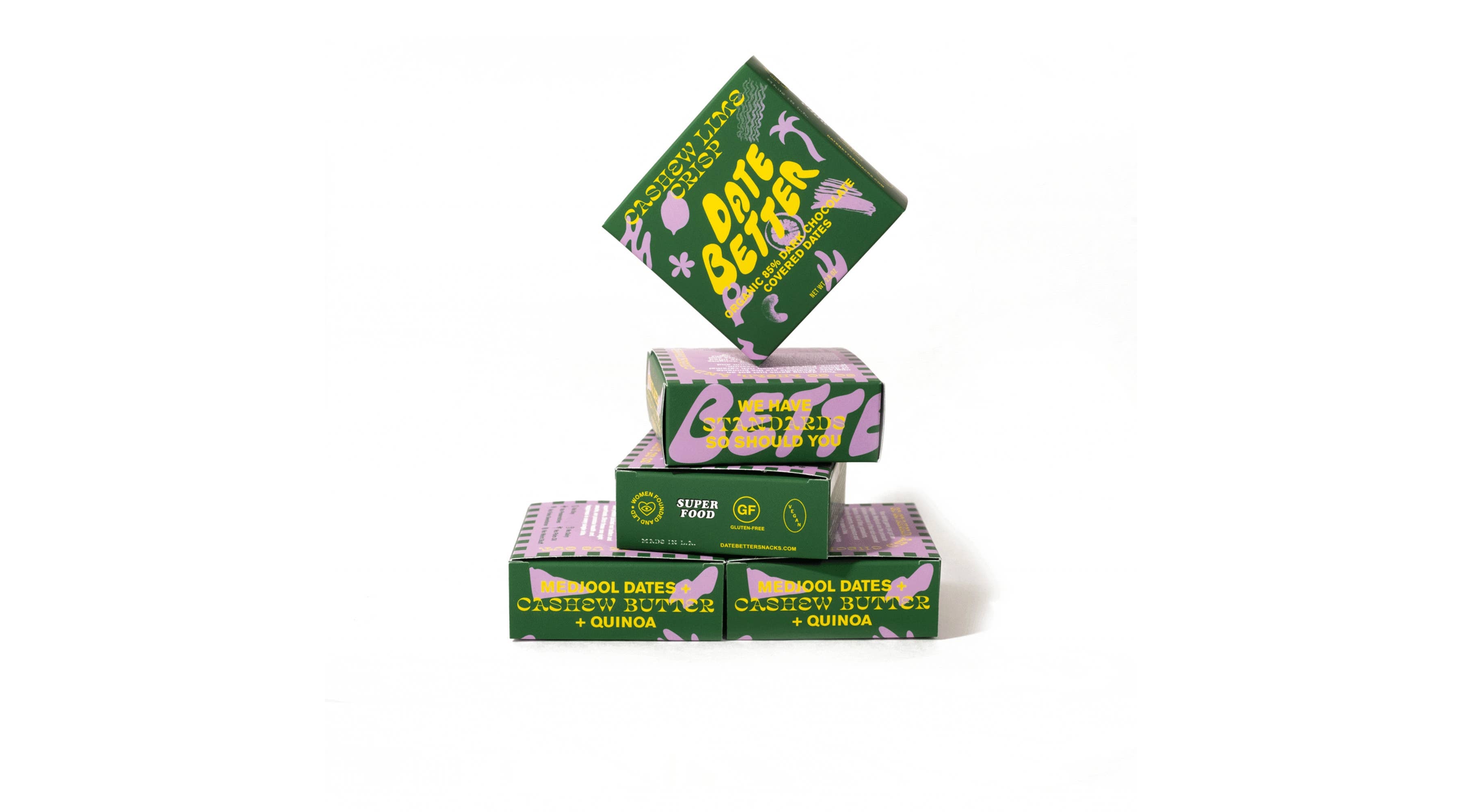 Cashew Lime Crisp Chocolate Covered Dates