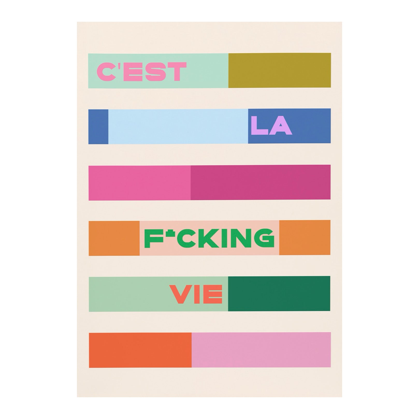 C'est La F*cking Vie | Greeting Card