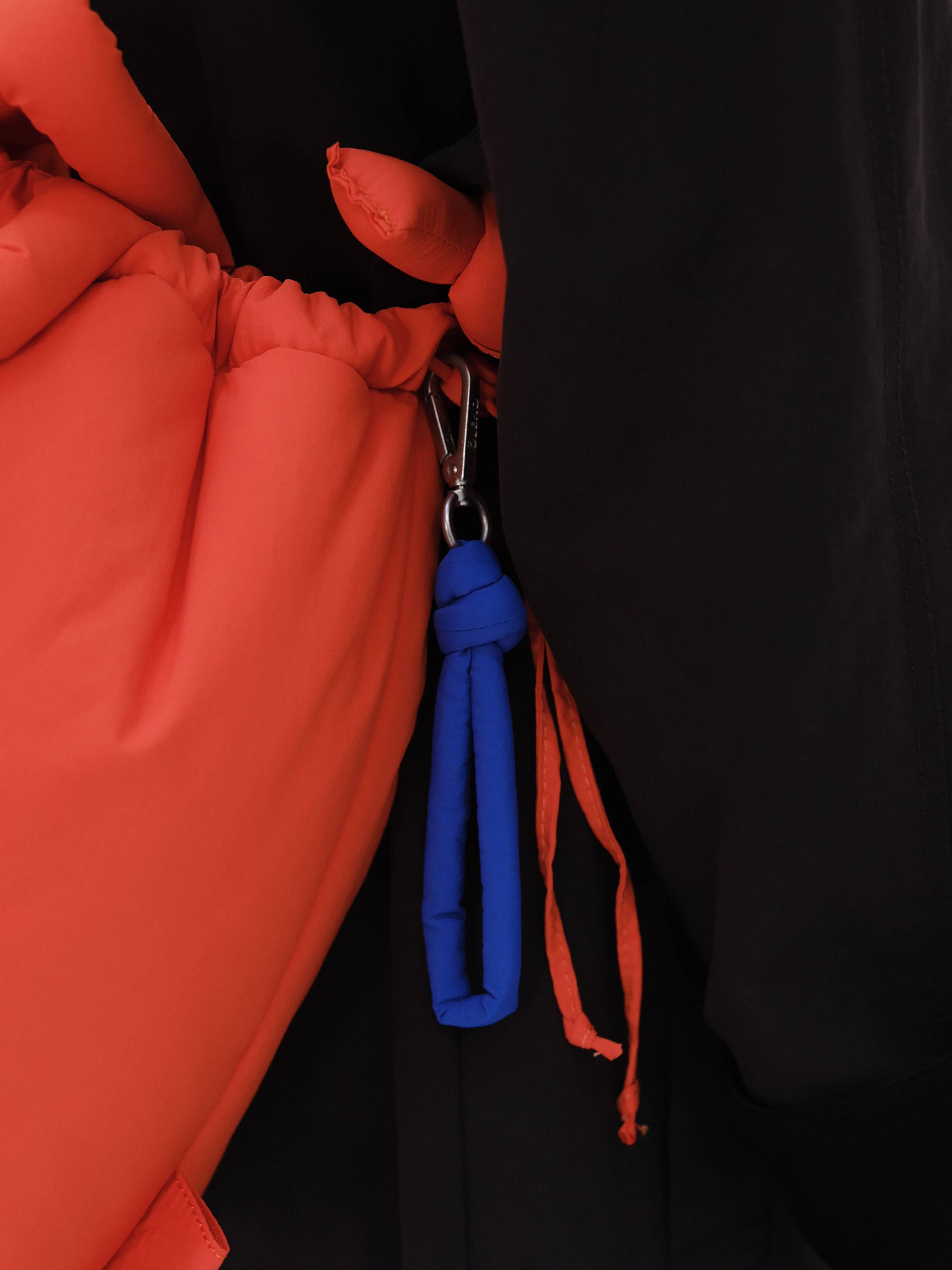 Puffy Key Chain: Coral