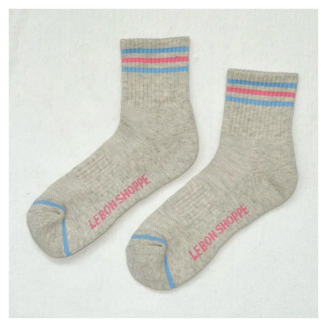 Girlfriend Socks | Bright Grey