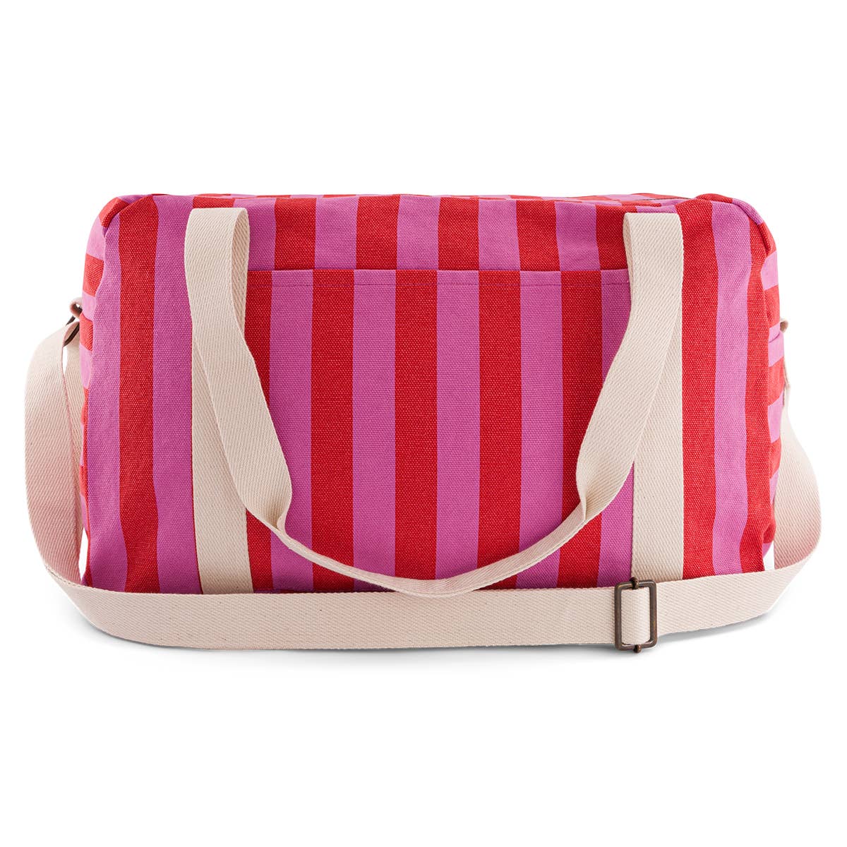 Raphael Weekend Bag | Orchid & Tomato Stripes