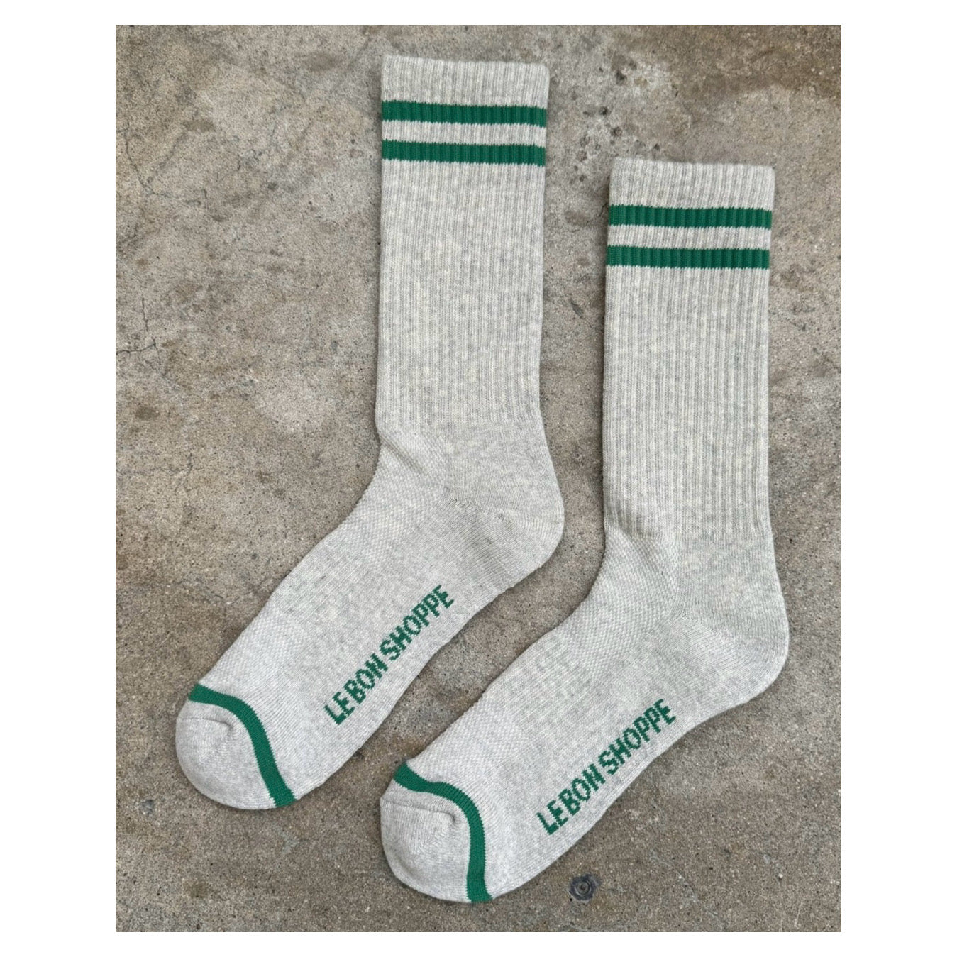 Extended Boyfriend Socks | Light Grey