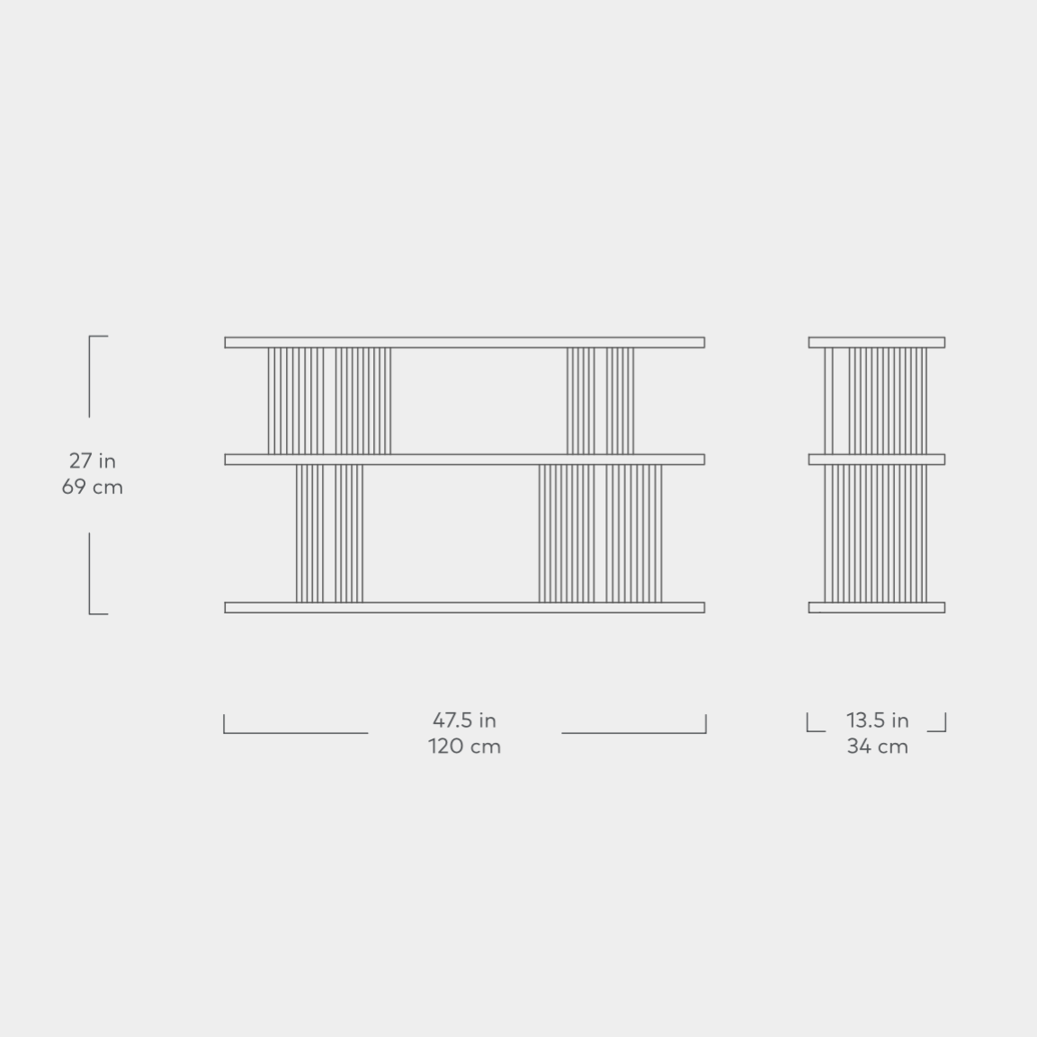 Albion 3-Tier Shelving Unit