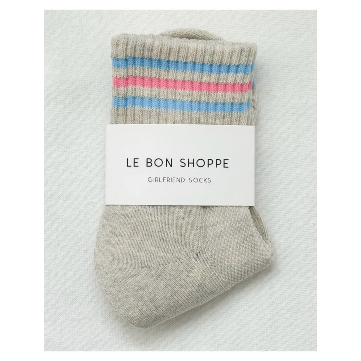 Girlfriend Socks | Bright Grey