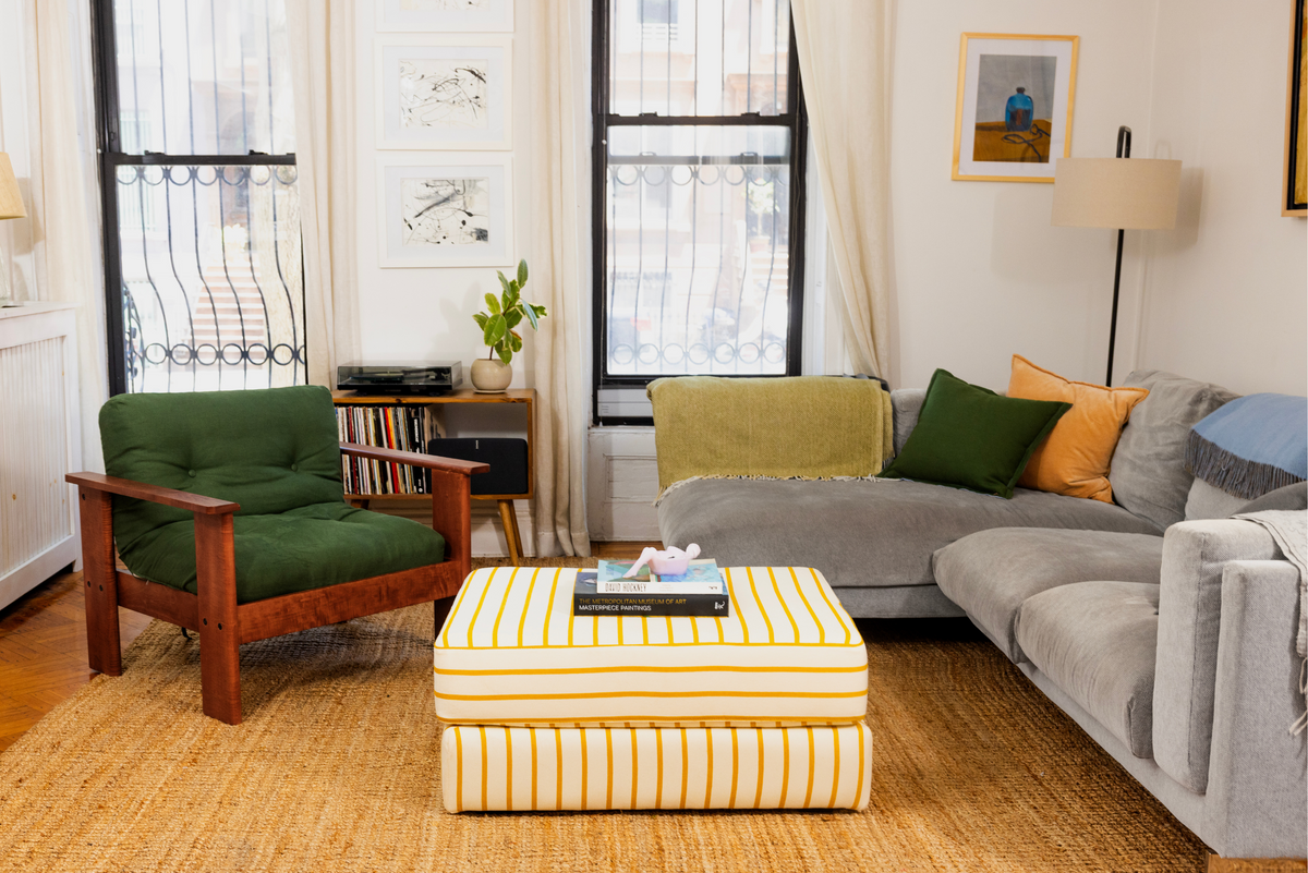 The Elevate Ottoman | Upcycled Poly