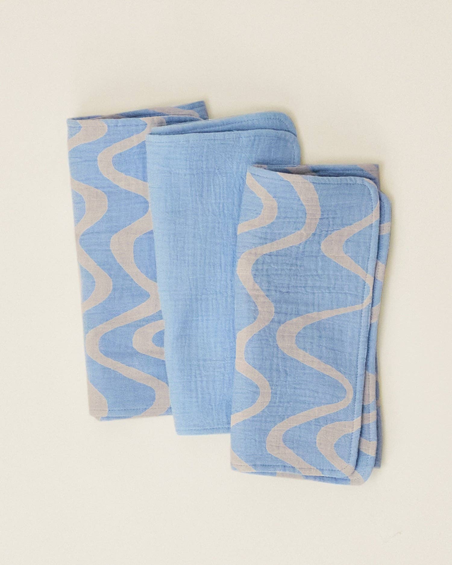 Organic Muslin Burp Cloth (3-Pack) | White Cherries