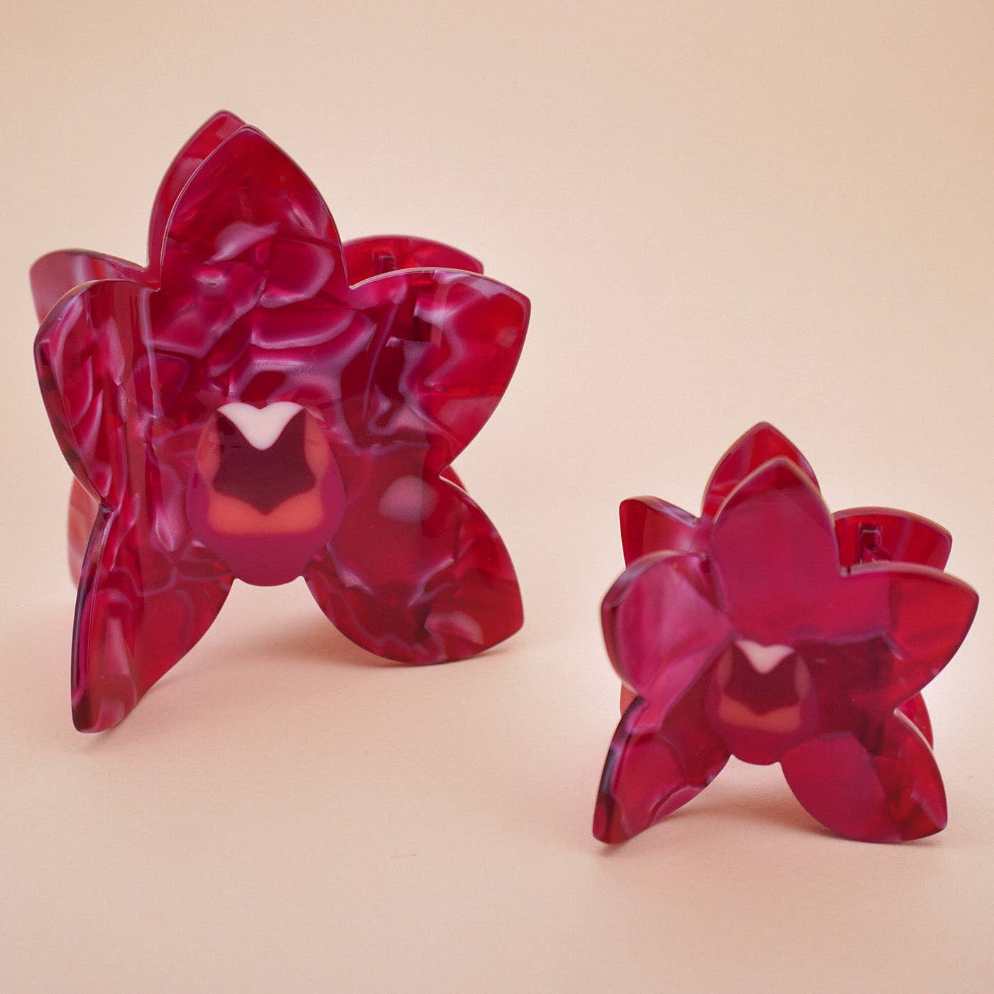Orchid Hair-Claw in Fuscia | Big