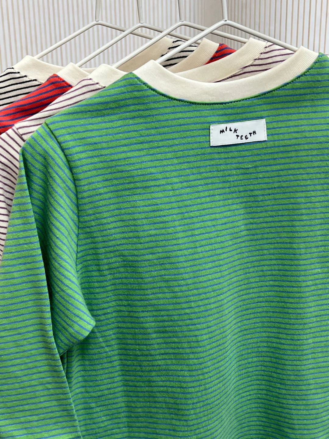 Baby Stripe Longsleeve | Green + Blue