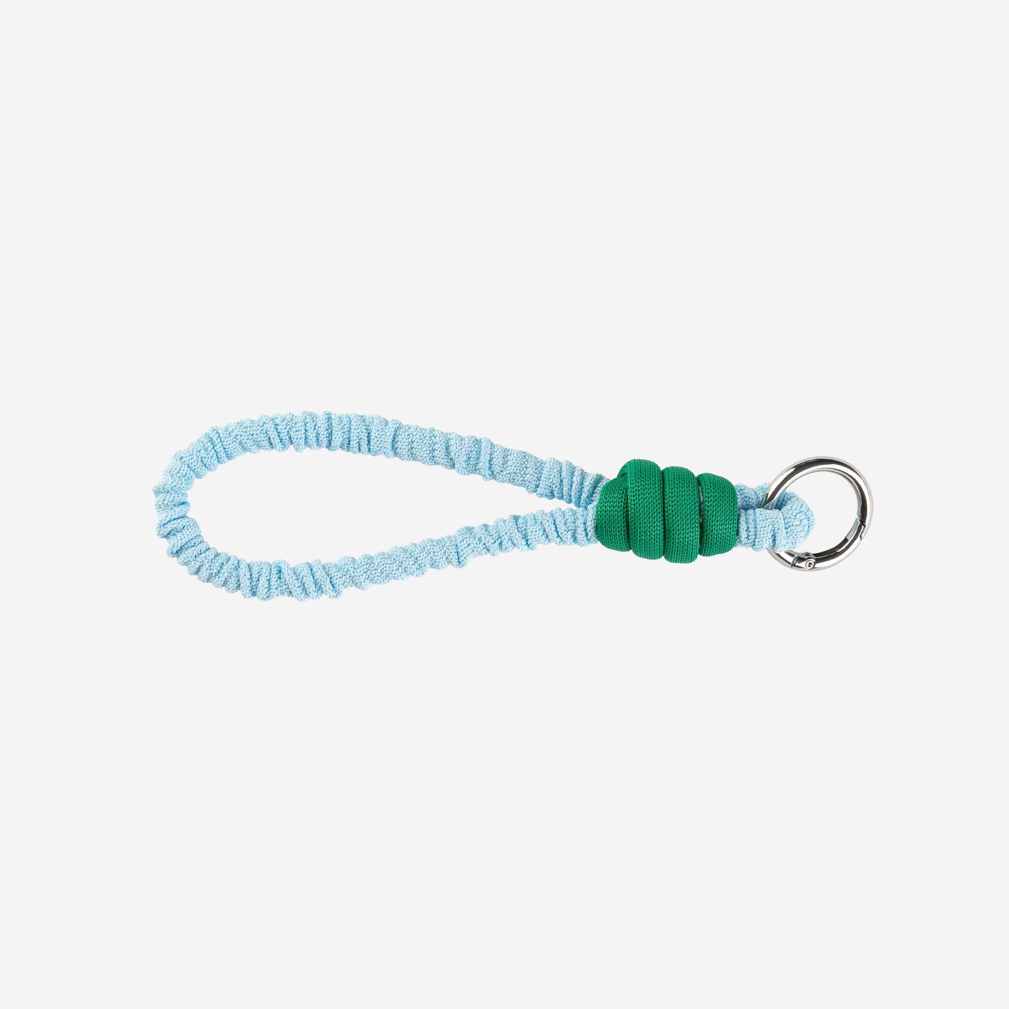 Ruffle Loop Keychain | Kelly Stone Blue