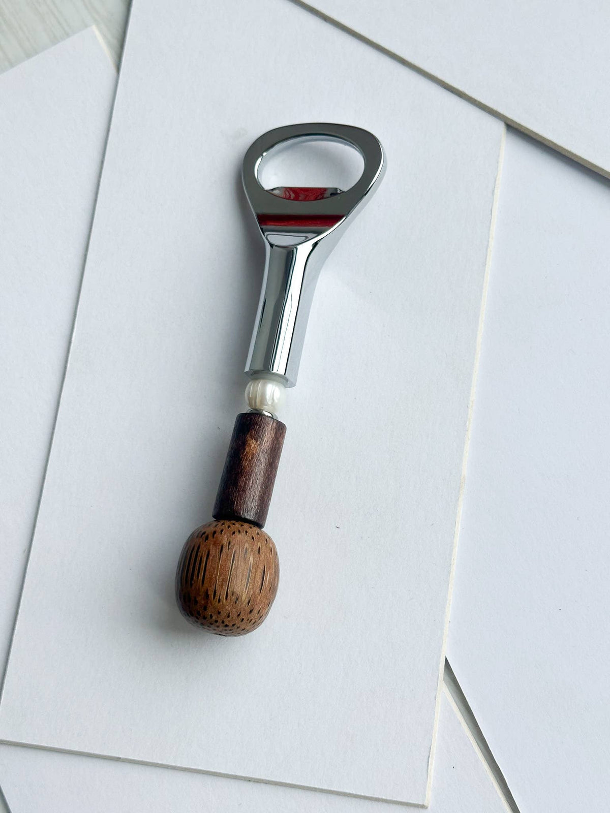 Beaded Bottle Opener | Natural/Brown