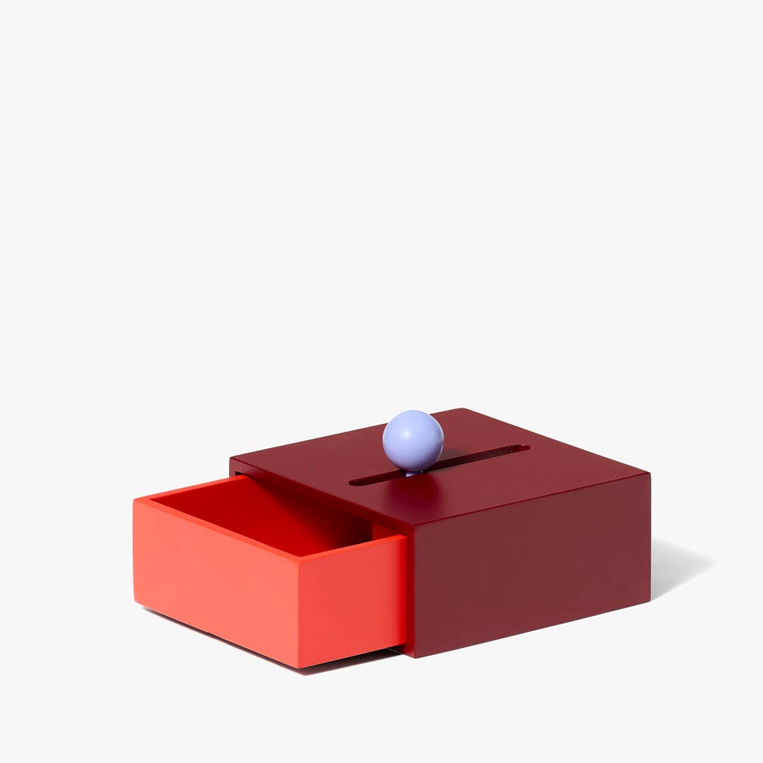 Cache Box: Small - Red/Orange