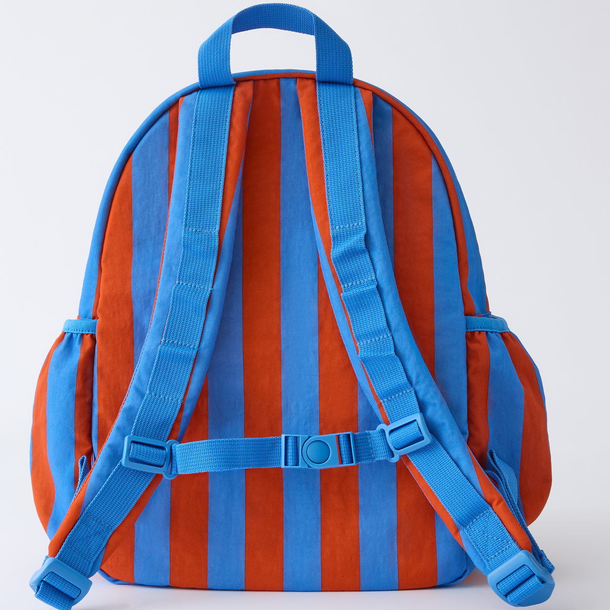 Cool Kid Backpack | Blue & Rust Stripe
