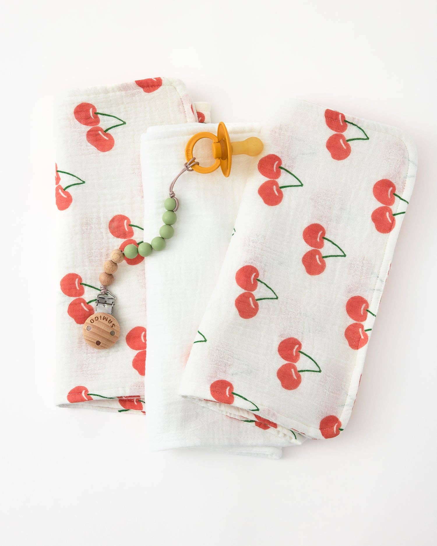 Organic Muslin Burp Cloth (3-Pack) | Blue Waves