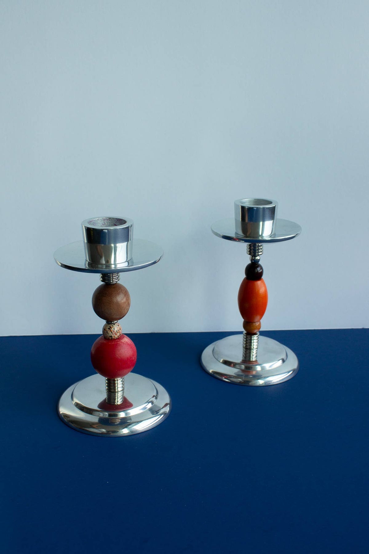Beaded Tapered Candle Holder | Pops of Color