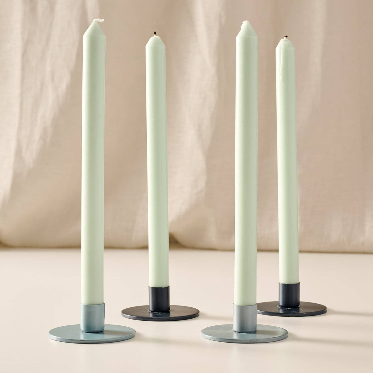 Anget Palm Wax Taper Candles | Set of 4 | Sage