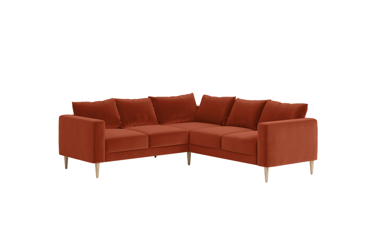The Essential Corner Sectional | 5 Seat | Recycled Velvet