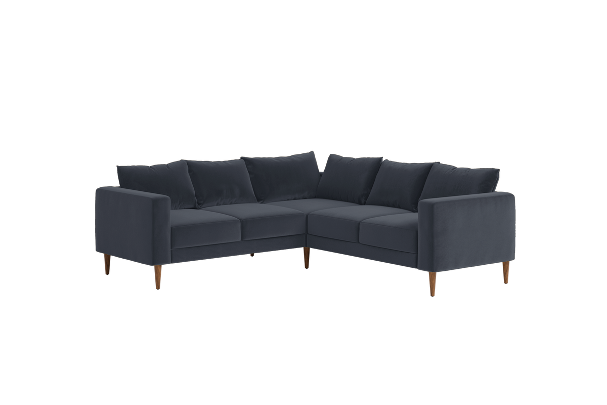 The Essential Corner Sectional | 5 Seat | Recycled Velvet