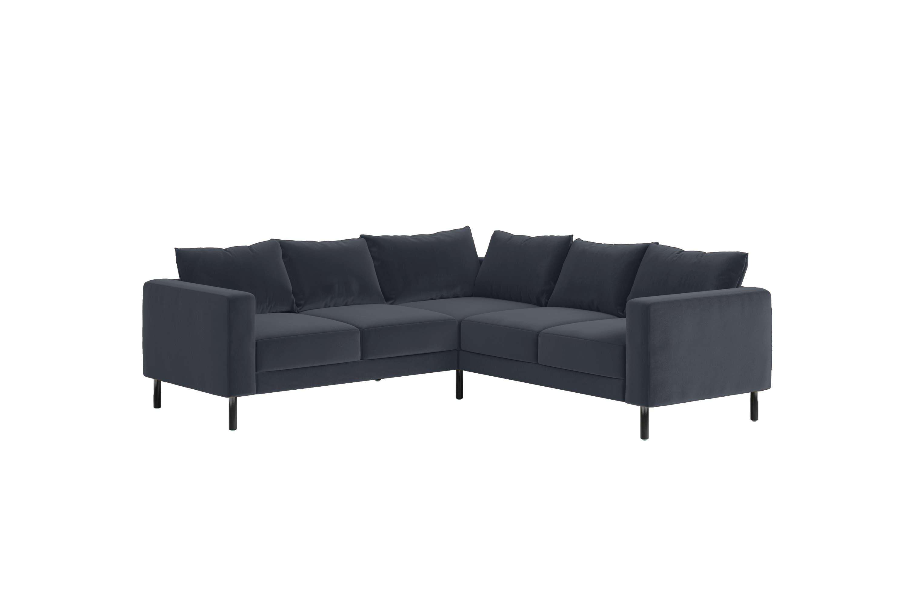The Essential Corner Sectional | 5 Seat | Recycled Velvet