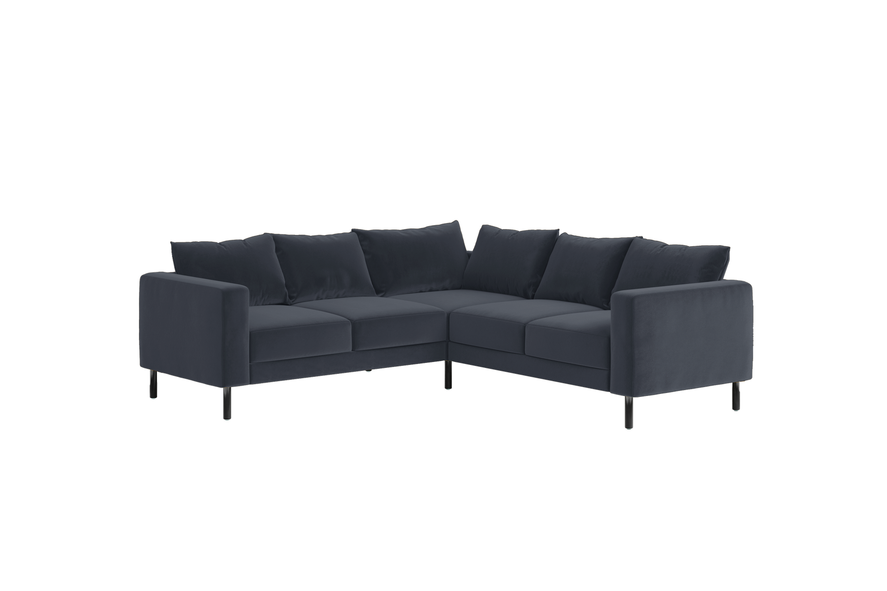 The Essential Corner Sectional | 5 Seat | Recycled Velvet