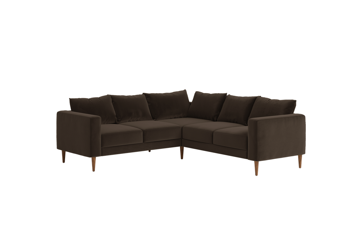The Essential Corner Sectional | 5 Seat | Recycled Velvet